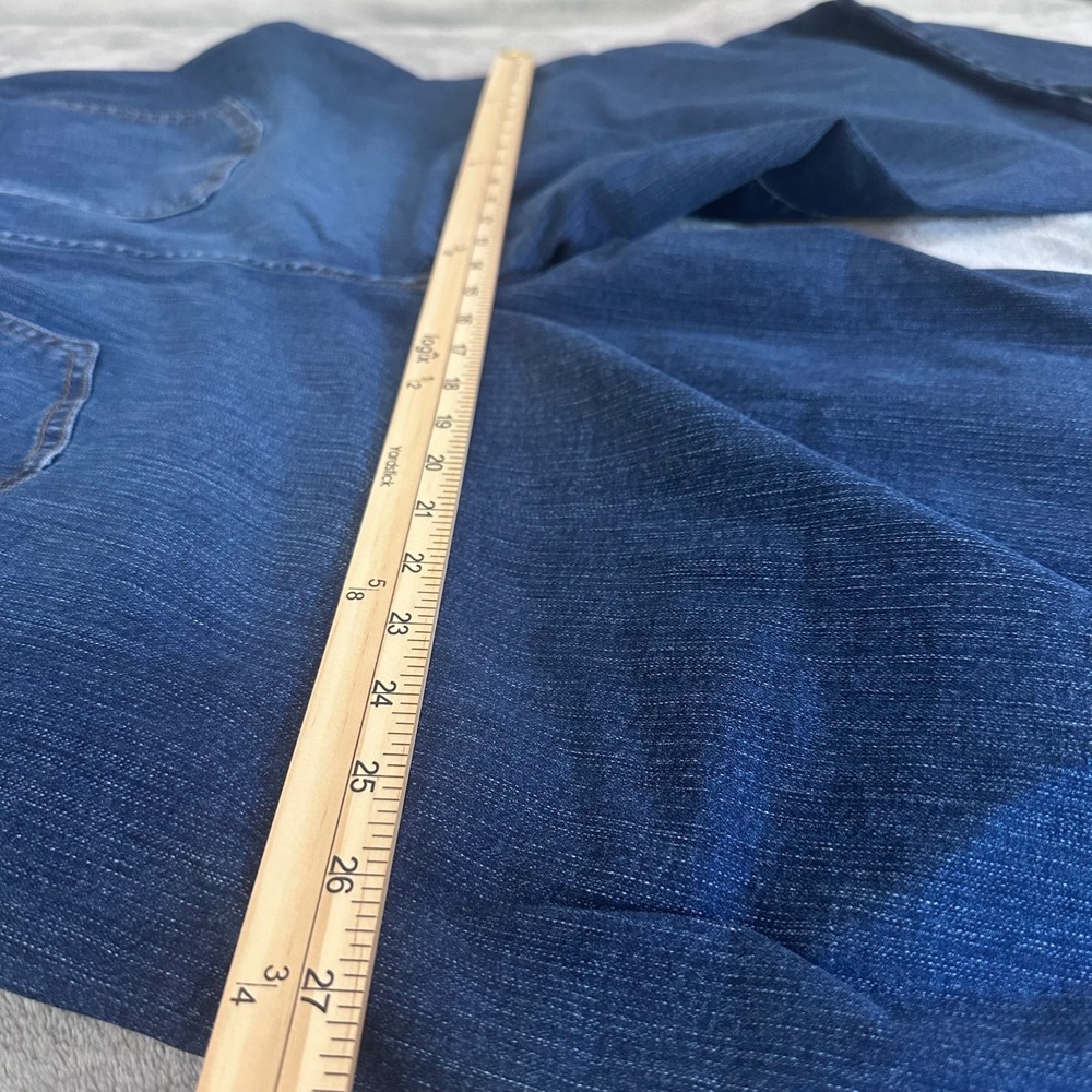 Torrid High Rise Wide Leg Crop Jeans Women's Size 22 Dark Wash Stretch Plus Size - Picture 5 of 10